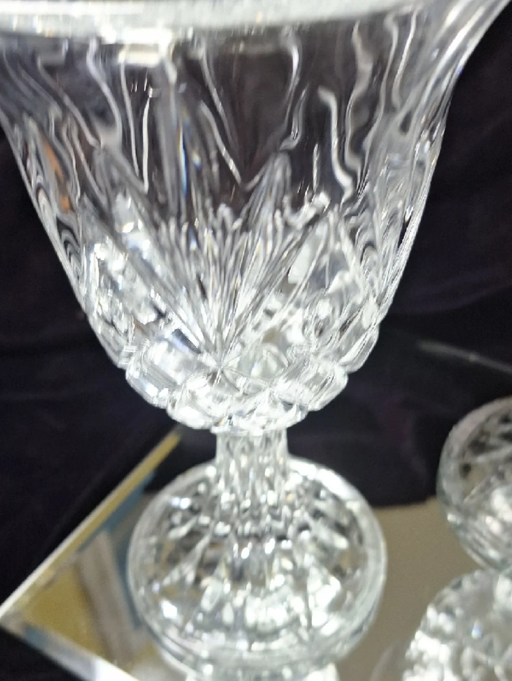 Godinger Clear Cut-Pattern Goblets - Set of 2